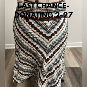 Y2k Patterned Midi Skirt!